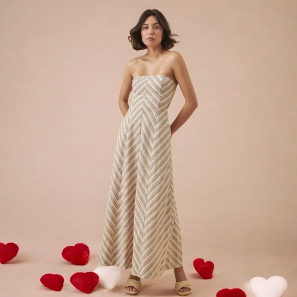 NWT MON RENN EUPHORIA STRAPLESS DRESS - Picture 2 of 7